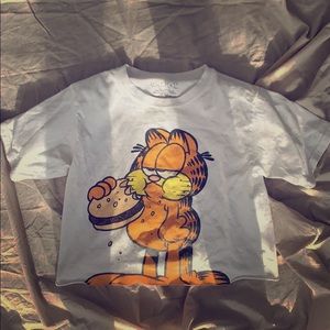 Garfelid cropped tee